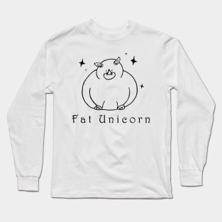 Fat Unicorn Long Sleeve T-Shirt